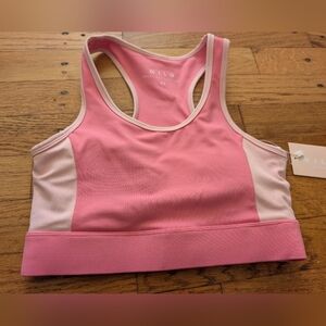NWT Wilo The Label Pink Sports Bra